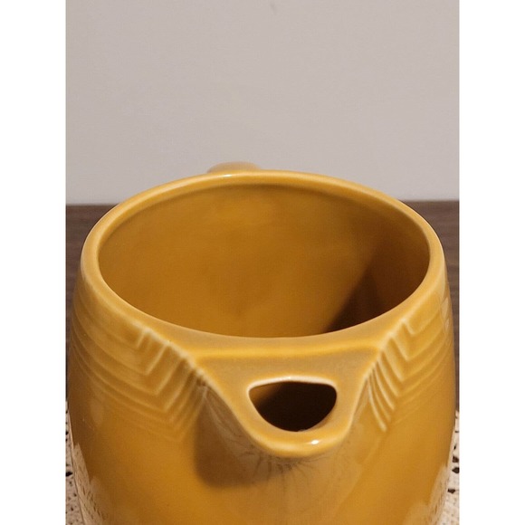 Vintage FiestaWare Antique Gold Coffee Server Pot Pitcher No Lid - Picture 3 of 5